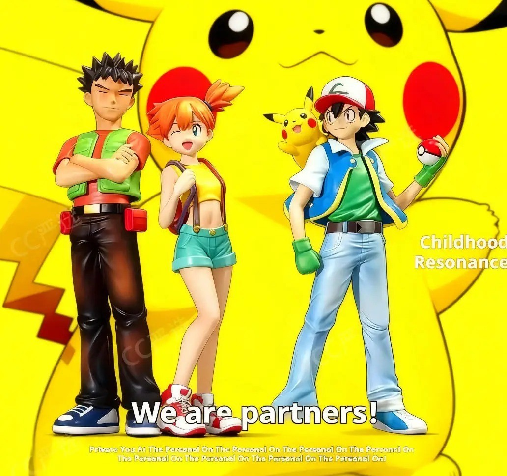 18cm 8cm Ash Ketchum Figure Misty Figrues Brock Figurine Pvc Gk Statue Anime