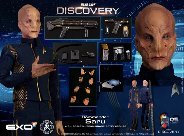 EXO-6 Star Trek DISCOVERY 1/6 Scale ~ COMMANDERS M. BURNHAM & SARU