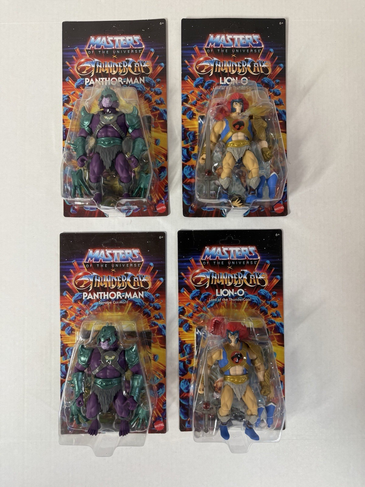 4 – Masters of the Universe X Thundercats Panthor-Man And Lion – O W/Display Tab