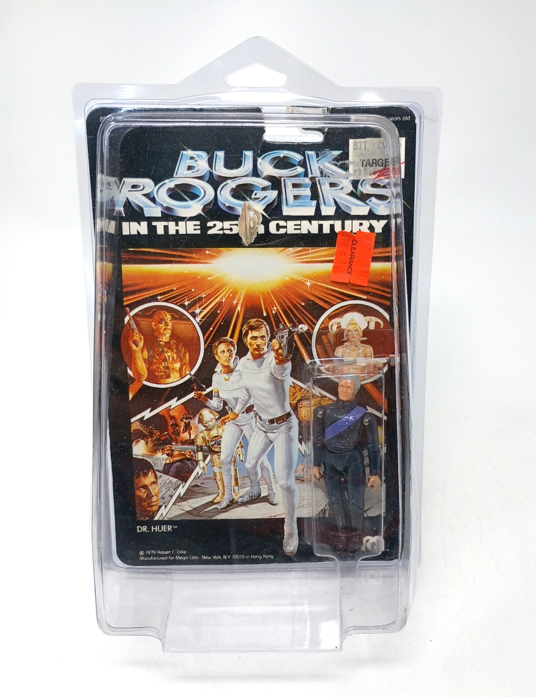 1979 Vintage MEGO Buck Rogers 25th Century DR. HUER Figure **DAMAGED PACKAGE**