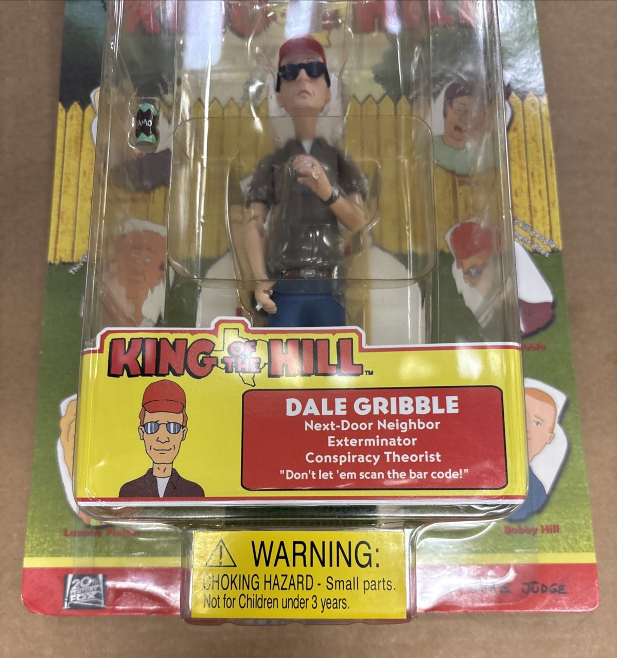 King of the Hill Dale Gribble Action Figure 2003 Mike Judge NIB
