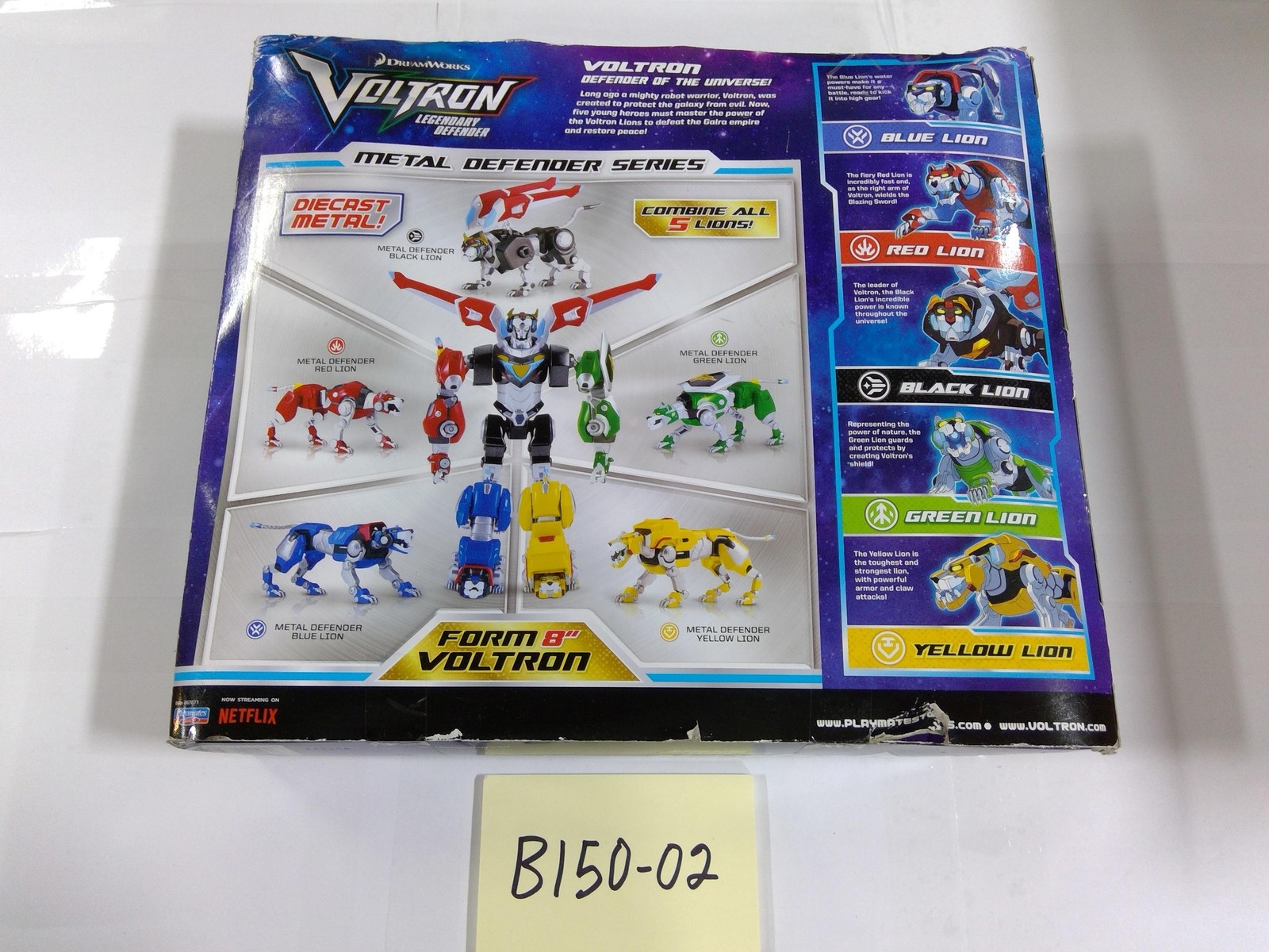 Voltron Legendary Defender Metal Defender Lions Figure Set 5pc Playmates Toy New