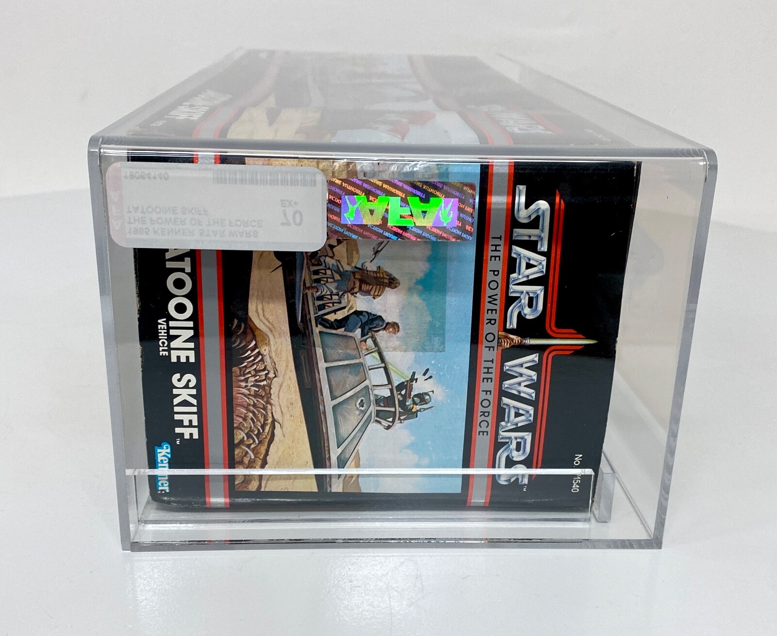 AFA 70 Red Label Vintage 1985 Kenner Star Wars Power of the Force TATOOINE SKIFF