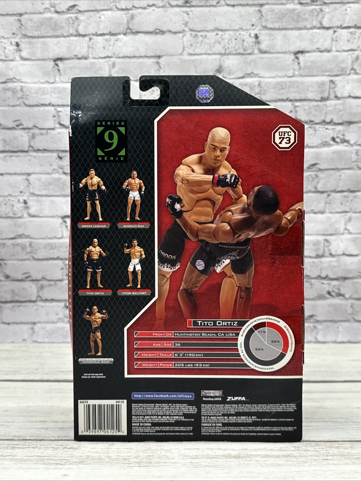 UFC 73 Ultimate Fighting Championship Jakks Exclusive Series 9 Tito Ortiz Figure