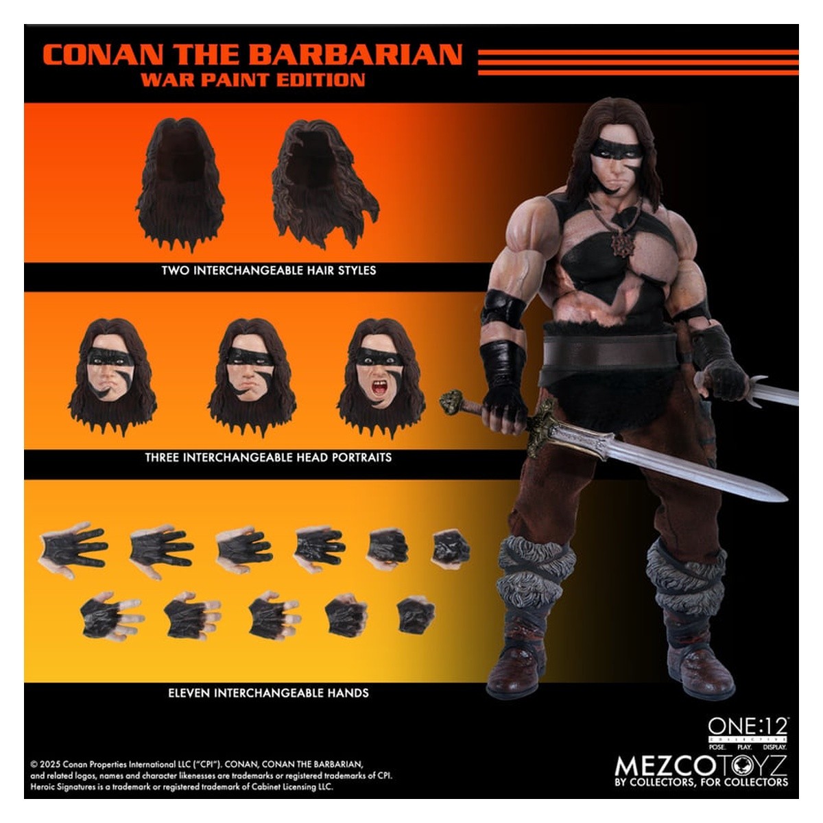 Conan The Barbarian (1982) War Paint Edition Mezco One:12 Collective Figure