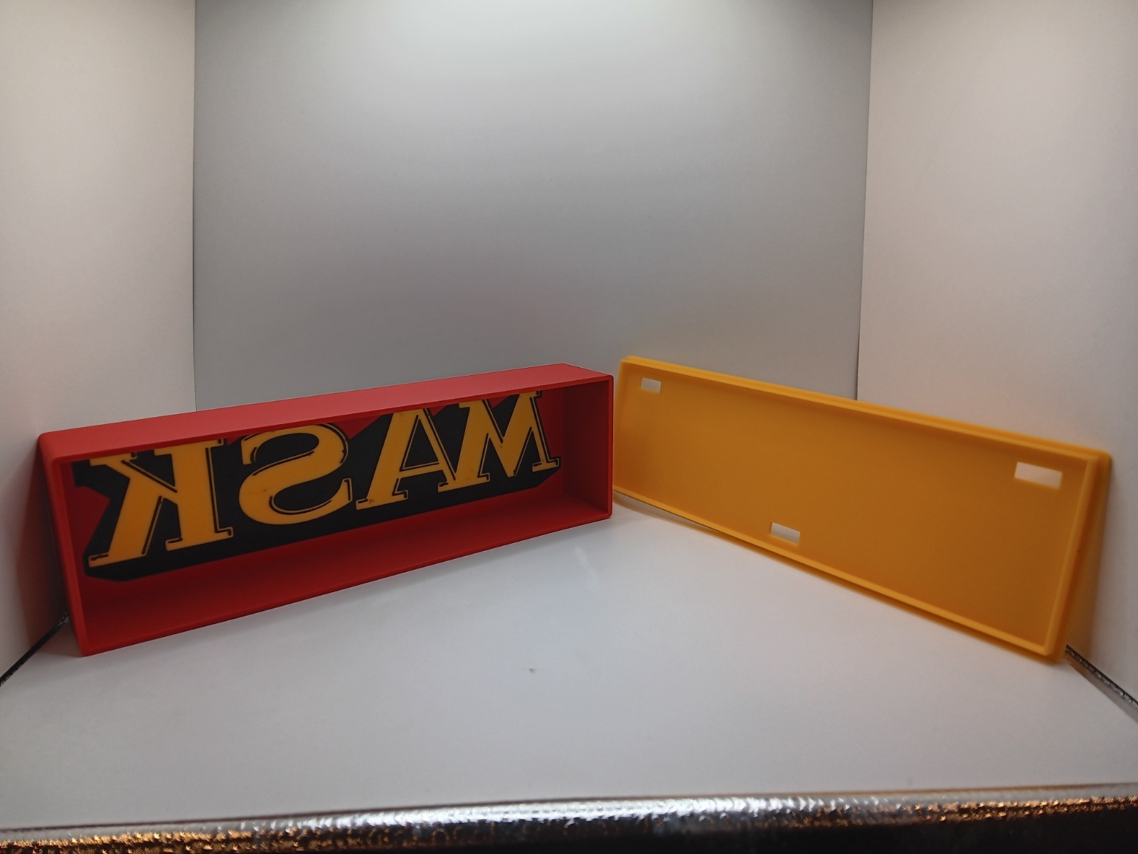 Retro Kenner M.A.S.K. Lightbox Sign for MASK collection display