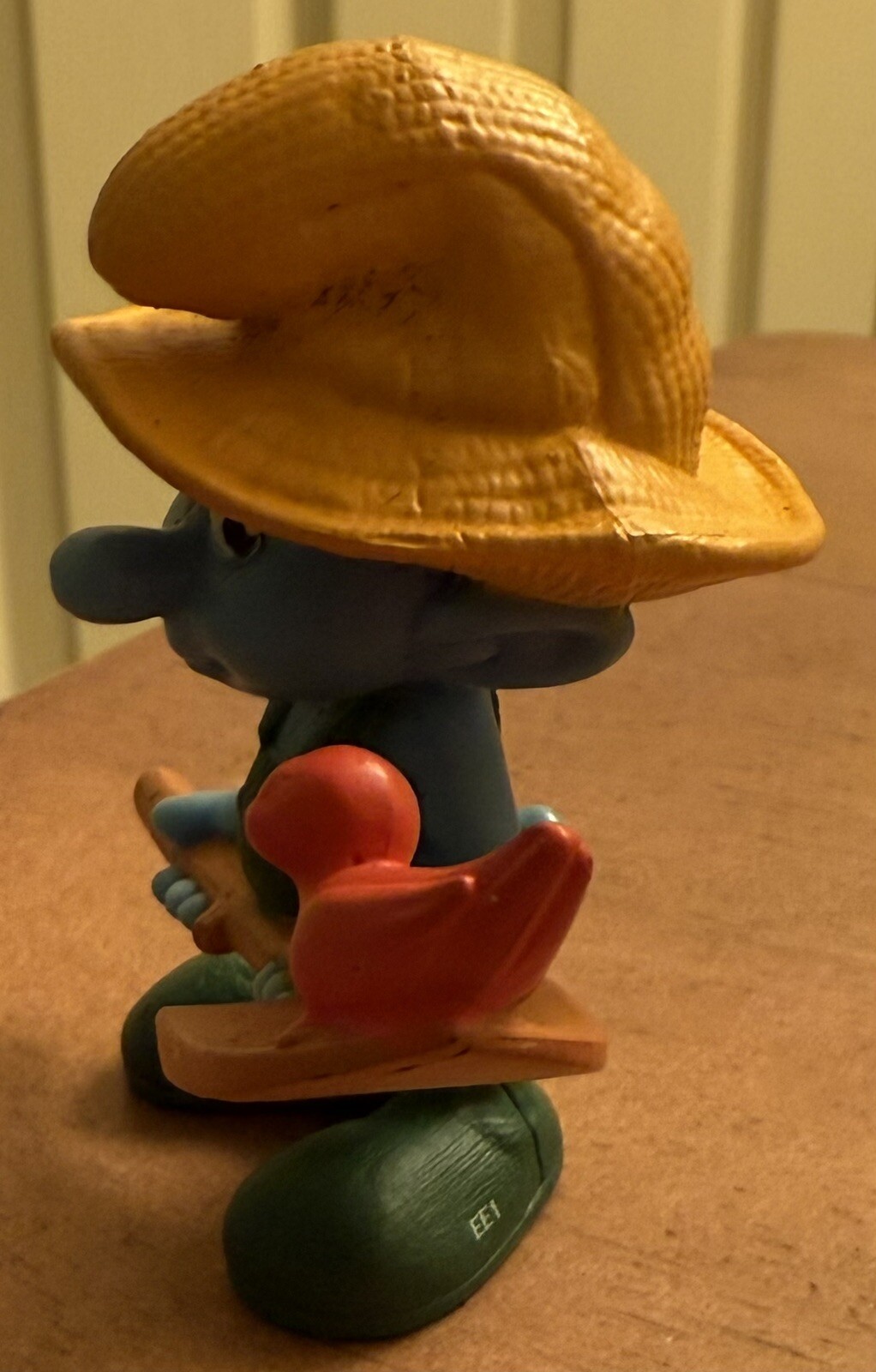 Vintage Smurf Farmer 2011 Peyo McDonalds TV Movie Character Toy 2.75” New