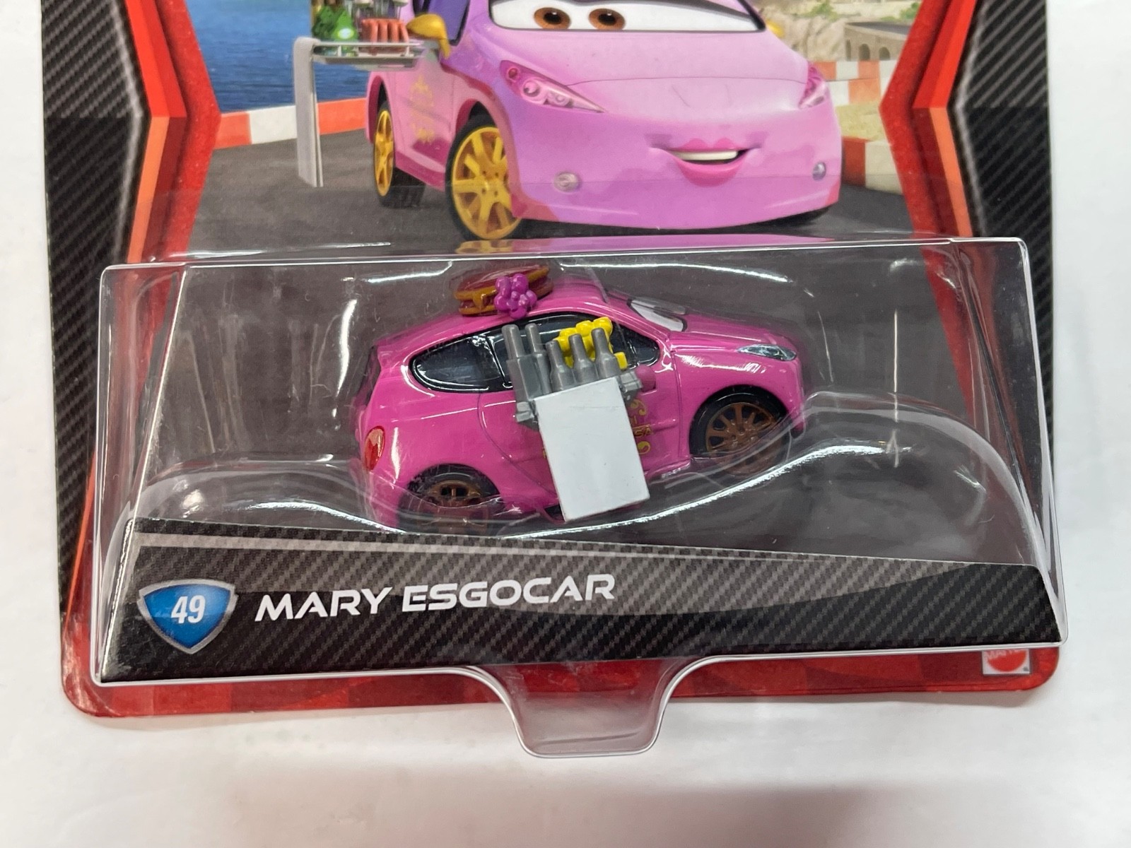 DISNEY PIXAR CARS 2 MARY ESGOCAR COLLECTOR NO. 49