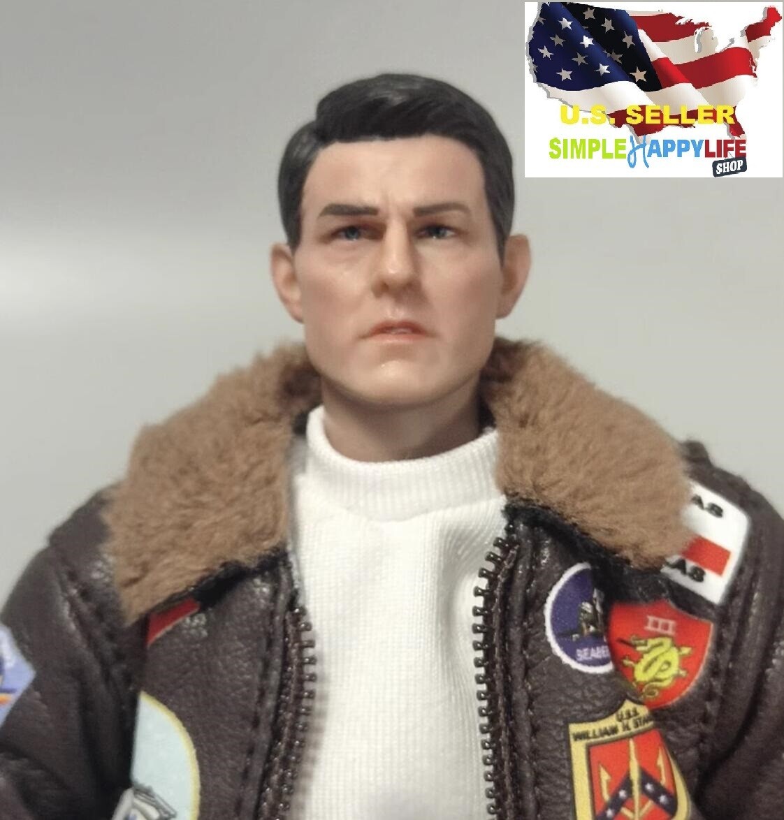 1/12 scale male head sculpt M for Tbleague Phicen TM01A TM02A 6″ figure SHF❶USA❶