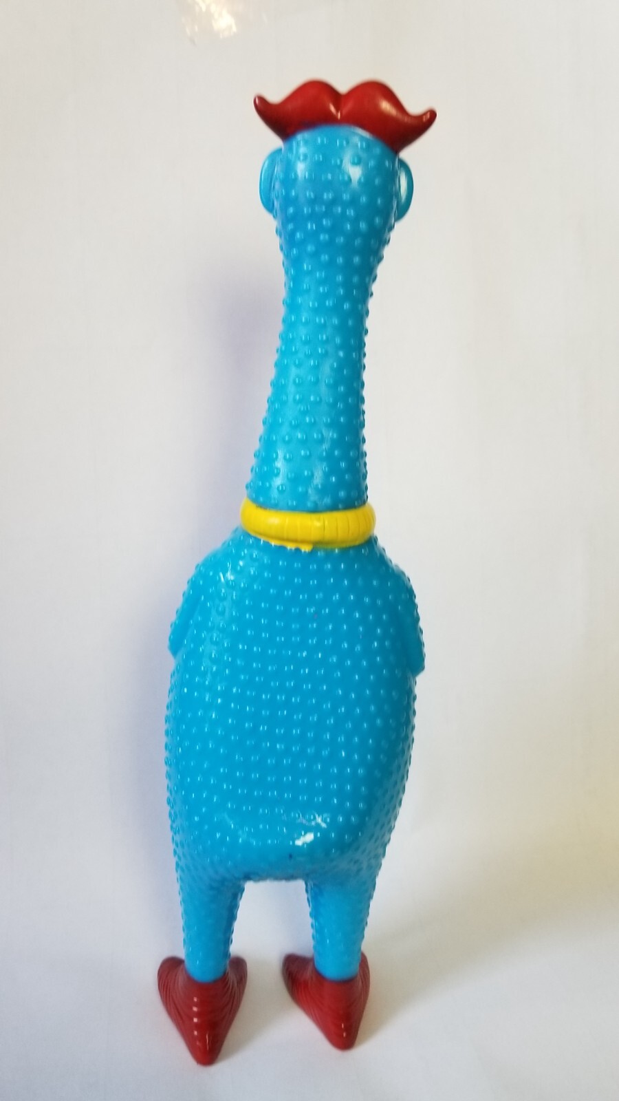 Rubber Chicken Toy – Squeaky fun screaming 12.5 inch tall – Unique Blue Design