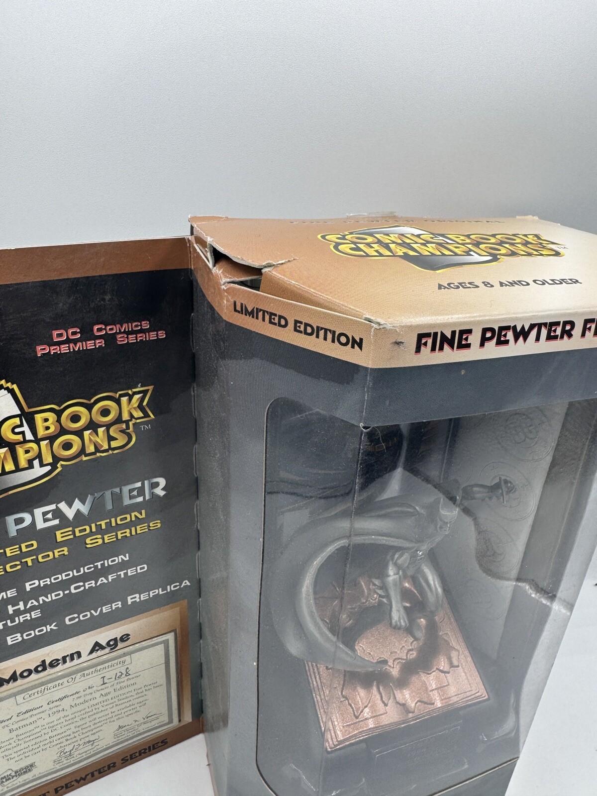 Comic Book Champion Collection Fine Pewter Modern Age Batman new in box, as show