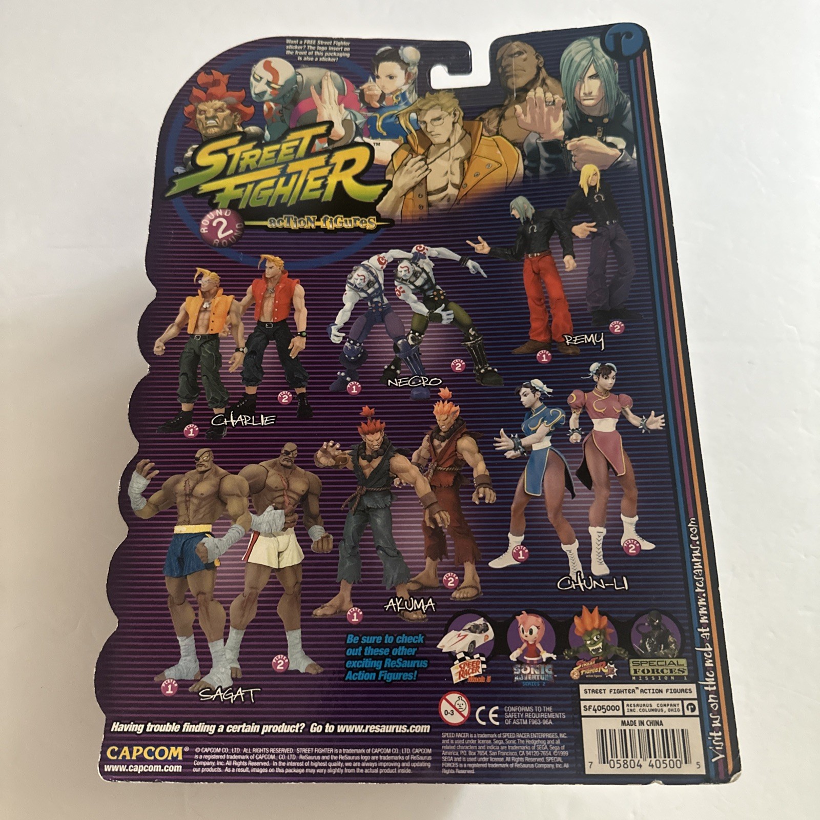 Resaurus Street Fighter action figures- Remy player 1 & 2