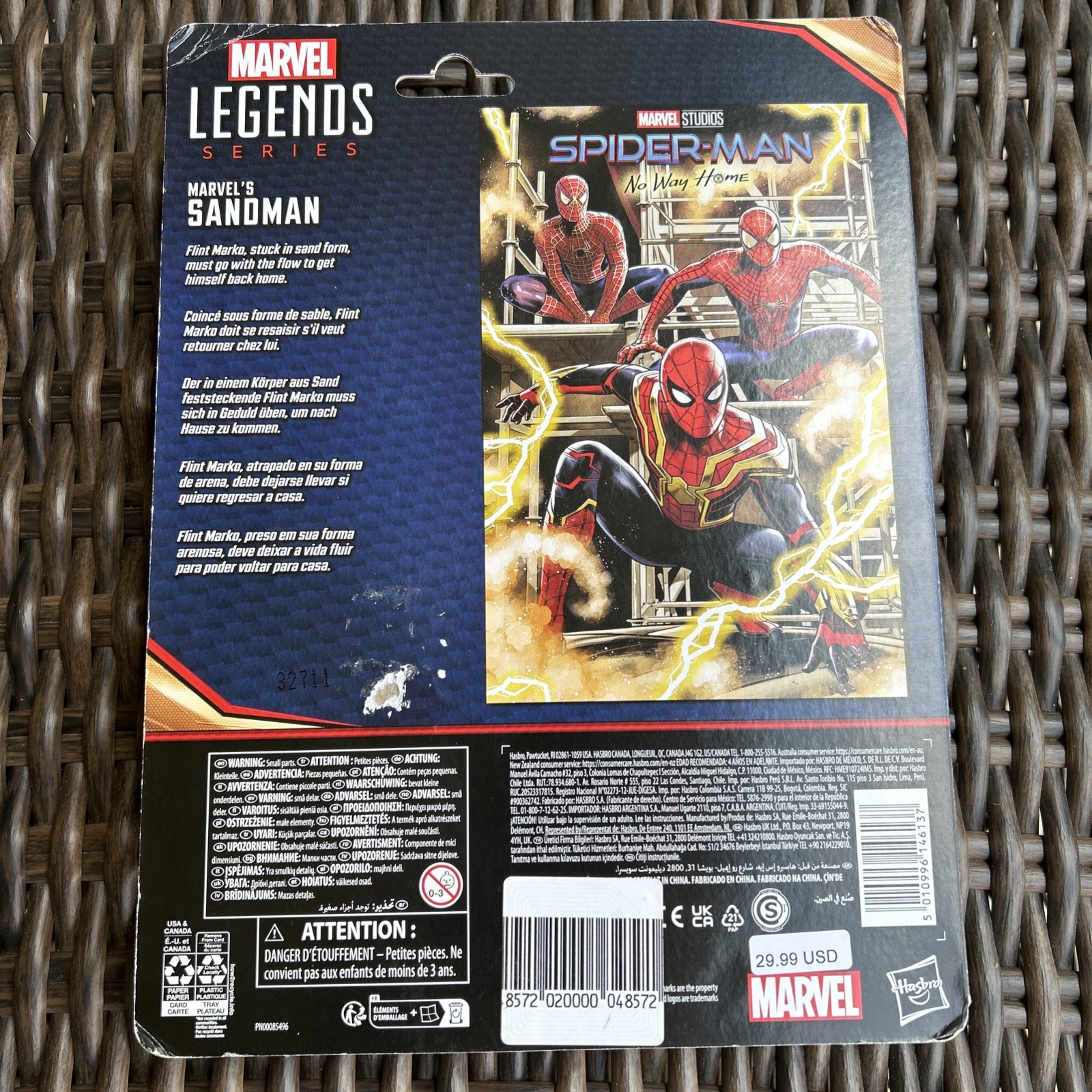 Marvel Legends Series Spider-Man No Way Home Marvel’s Sandman Action Figure New