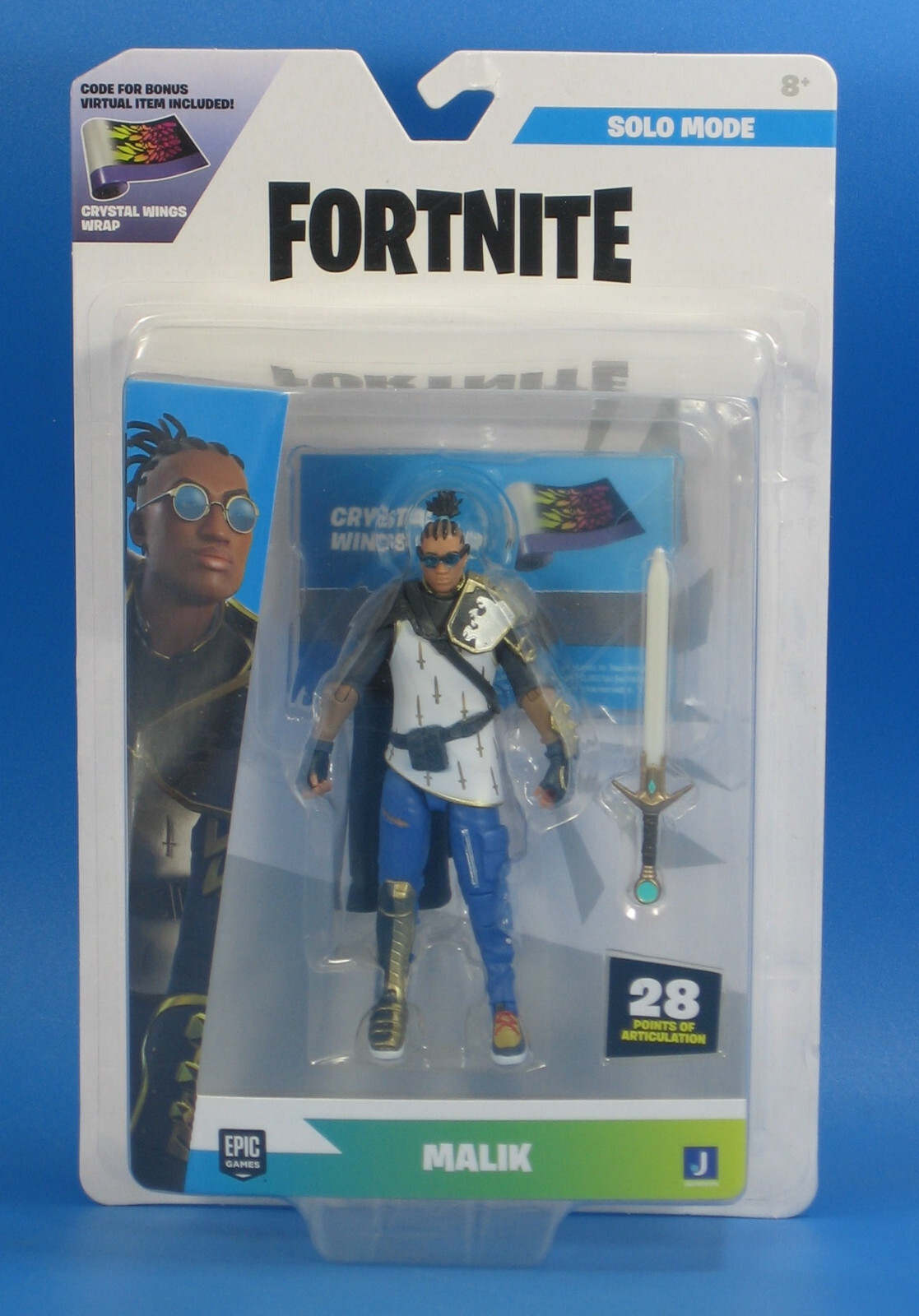 Fortnite Malik 4″ Action Figure 2023 MOC Epic Video Games Jazwares Toys