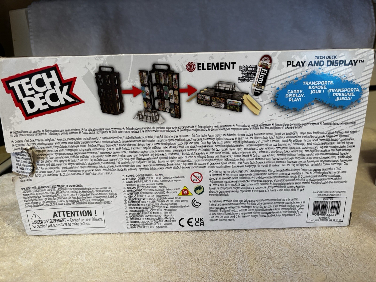 Lot Of 4 Tech Deck NIB Play & Display, DLC Pro Pack, SK8 Shop Bonus, Color Bars