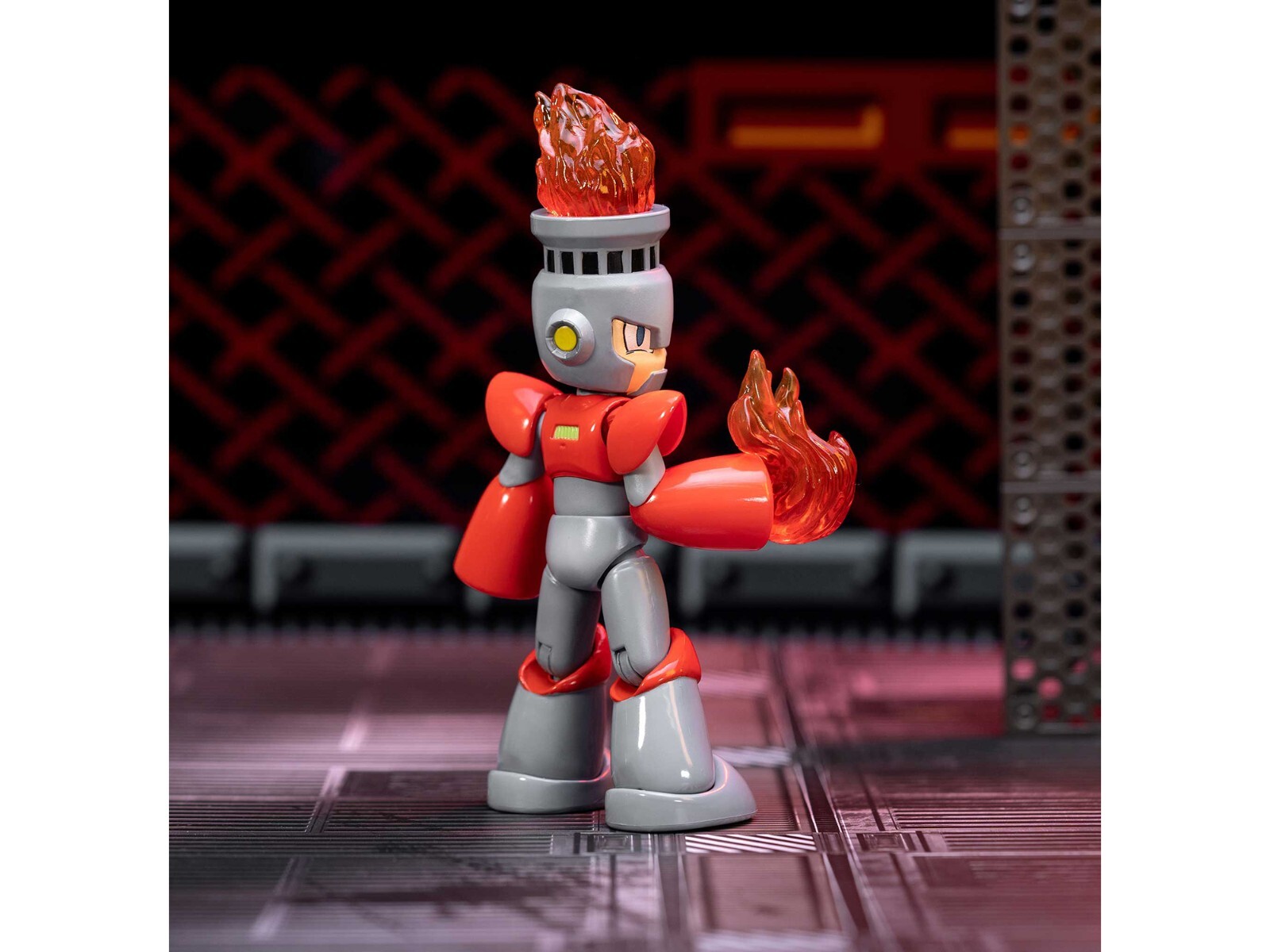 FIRE MAN 5.5″ MOVEABLE FIGURE W/ACCESSORIES & ALTERNATES MEGA MAN BY JADA 34222