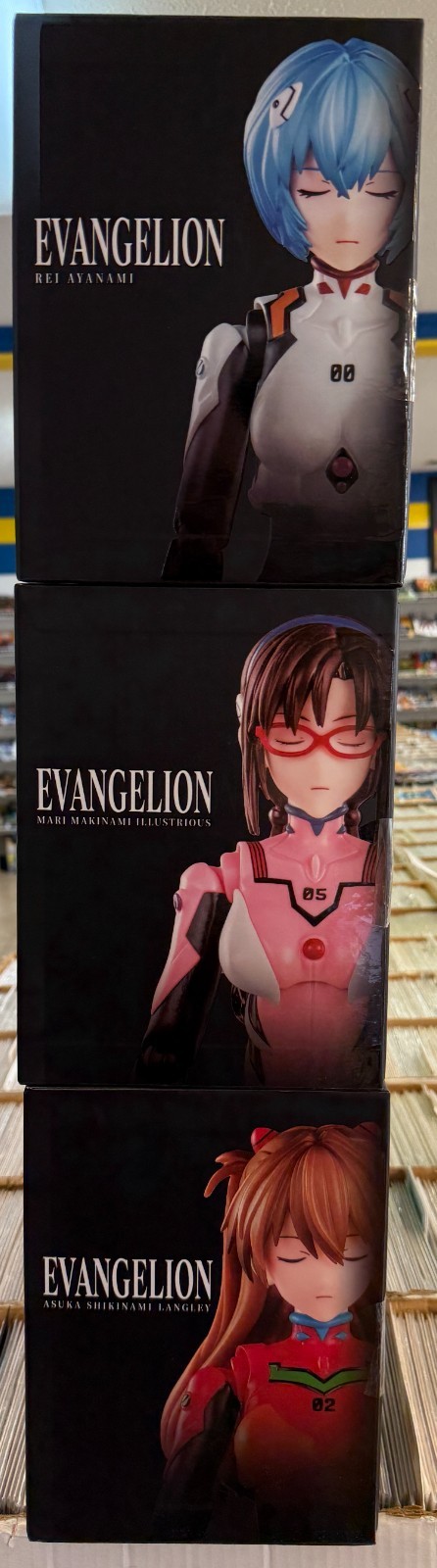 Set of 3 Blokees Evangelion ~ With With Entry Plug ~ REI ~ MARI ~ ASUKA ~ NEW