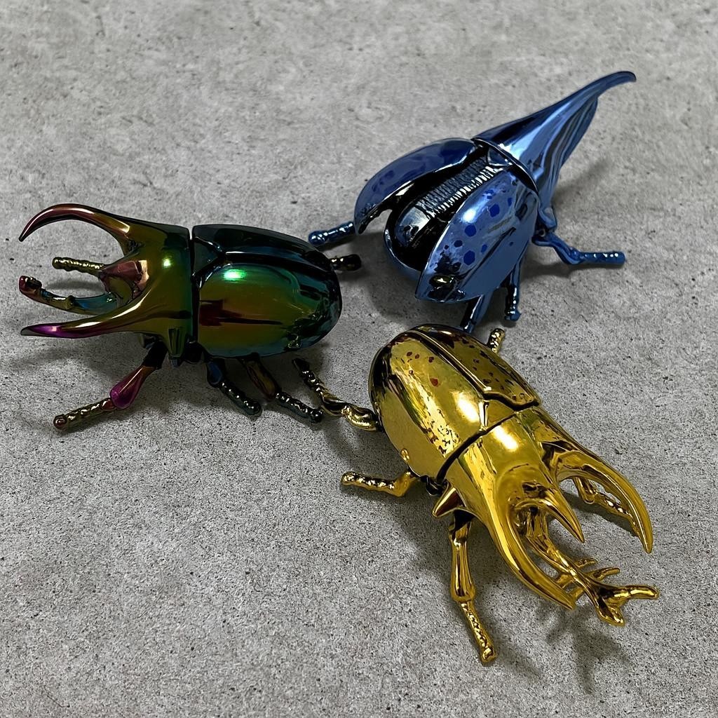 Kids Insect Toy Set Beetle Figures Educational Science Bug Animal Model Kit