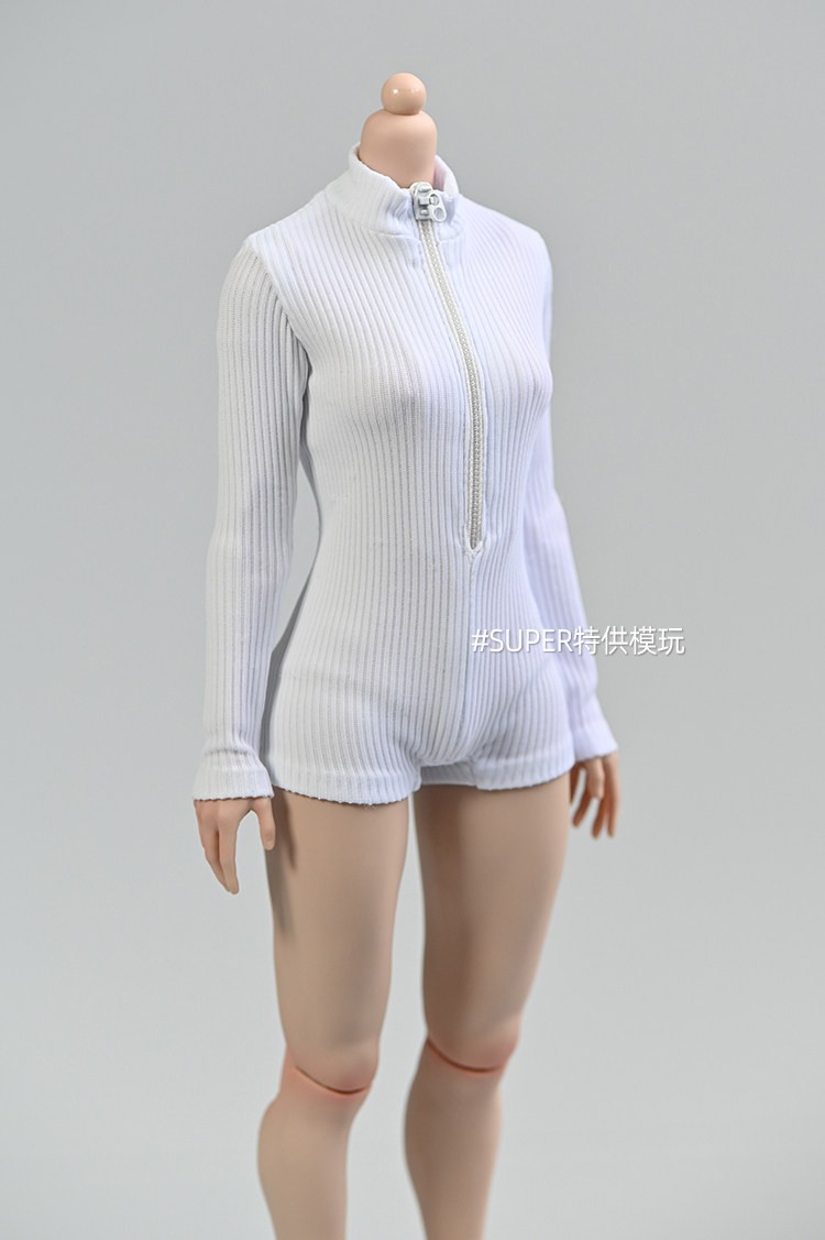 1/6 Female Long Sleeve One-piece Wetsuit Clothes Fit 12″ Action Figure Body
