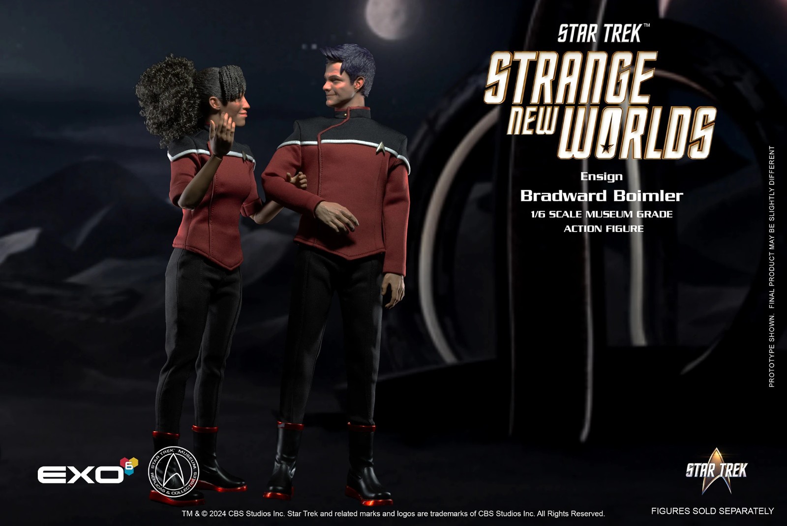 EXO-6 Star Trek: SNW Ensign Bradward Boimler 1/6 Scale 12″ Figure In Stock