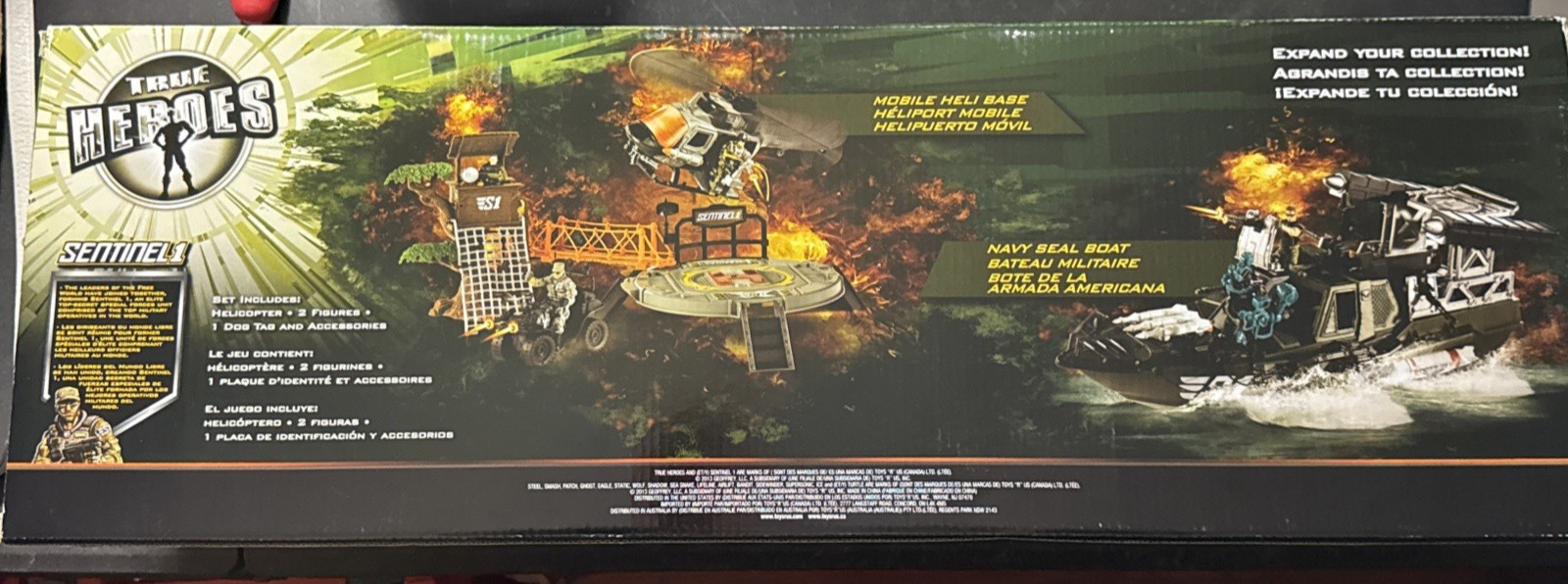 Toys R Us TRUE HEROES Sentinel 1 APACHE AH-64 Longbow Helicopter New Toys R Us