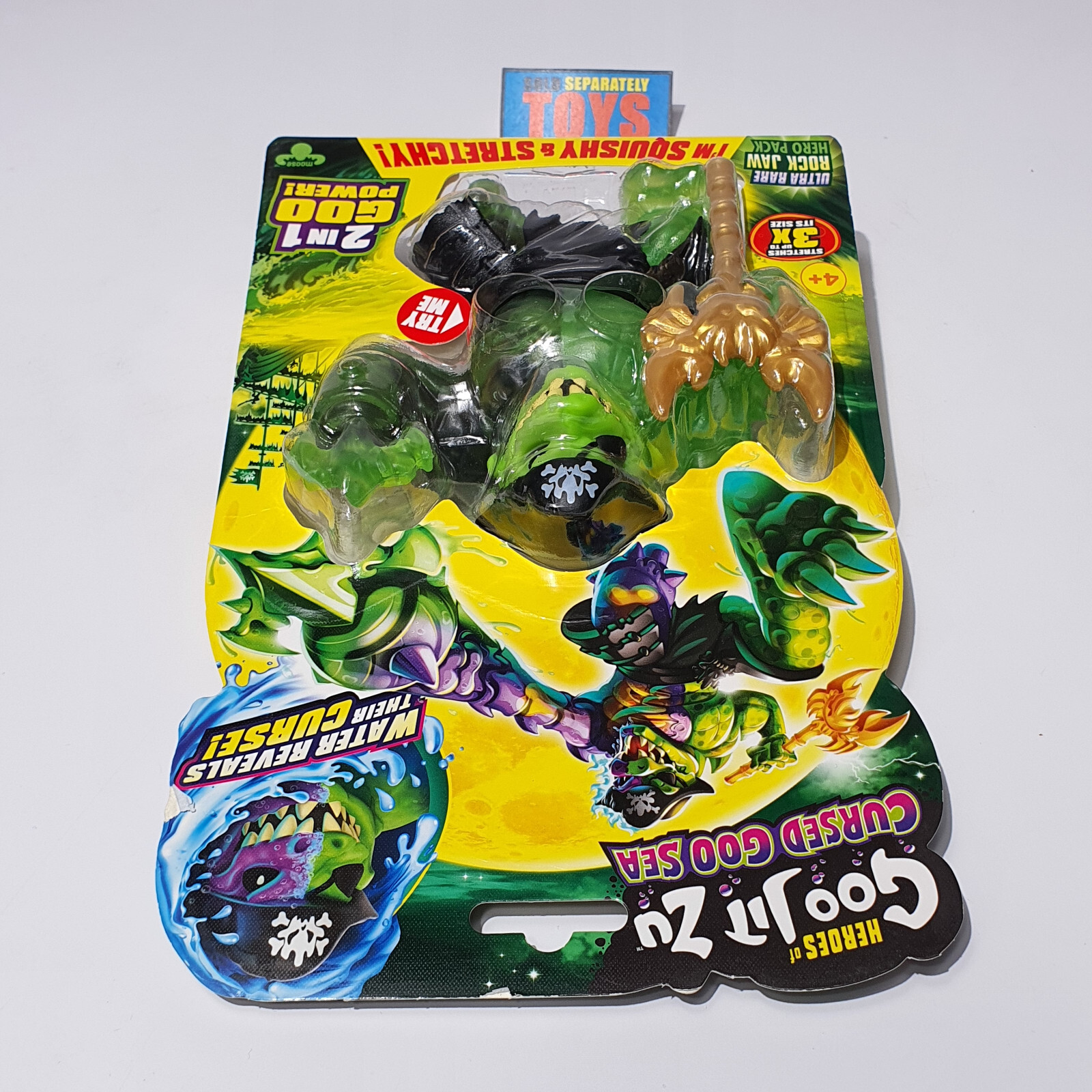 Heroes of Goo Jit Zu Cursed Goo Sea ROCK JAW FIGURE ultra rare squishy pirate