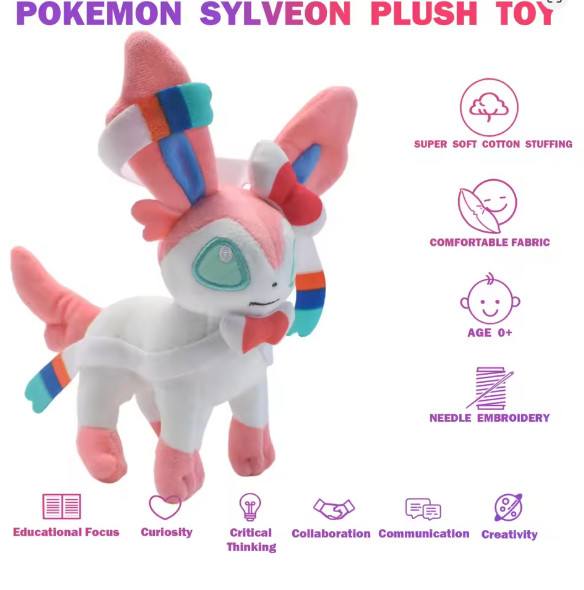 Leafeon Vaporeon Glaceon Sylveon Espeon Umbreon Vaporeon Sylveon Plush Toys Game