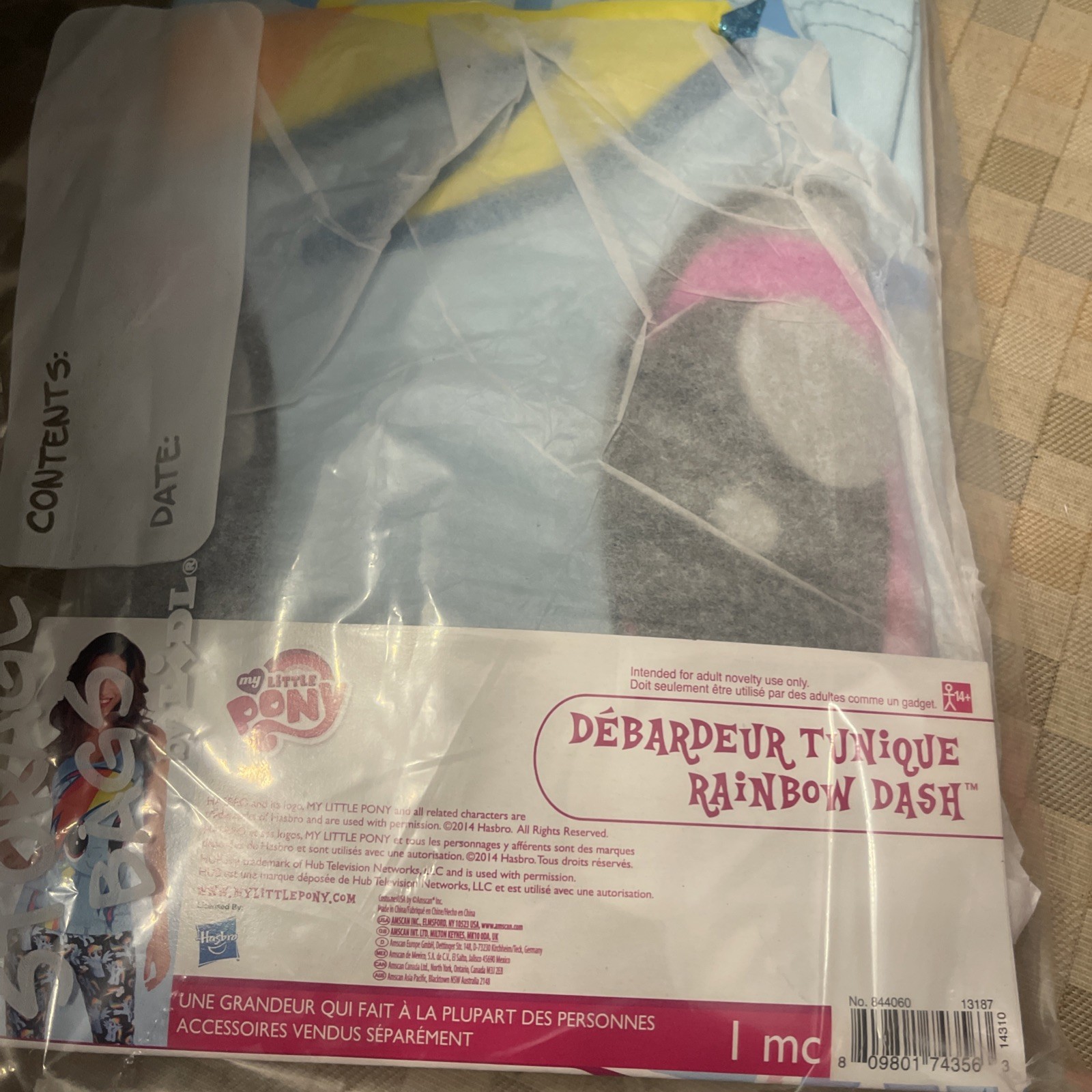 My Little Pony Tank Tunic Rainbow Dash One Size Fits Most