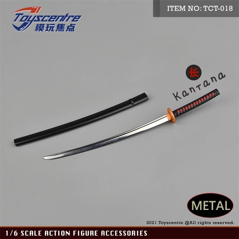 1/6 scale Katana Japanese Samurai Sword For Miyamoto Musashi 12″ Action Figure