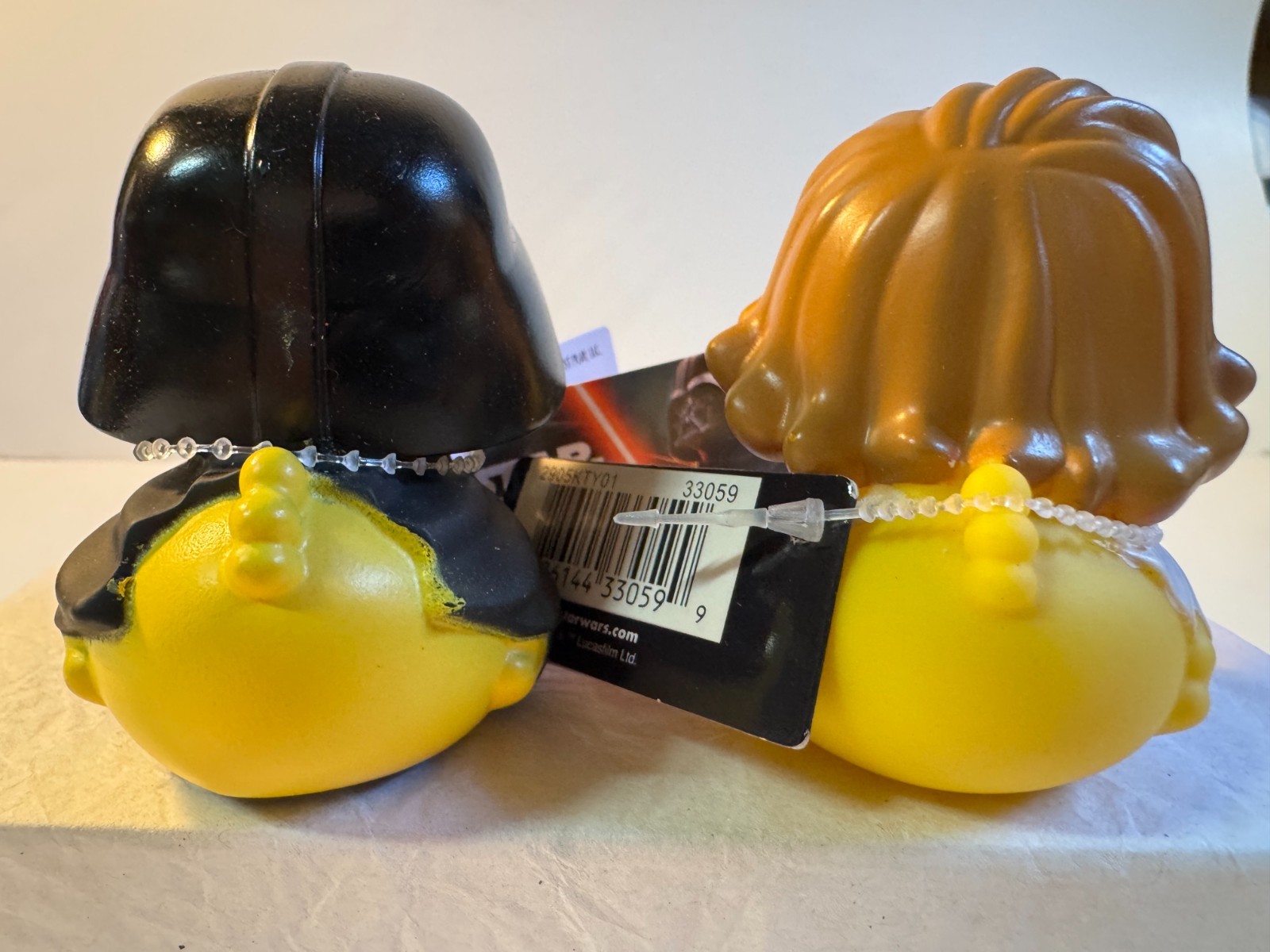 Duckalooz Disney Star Wars DARTH VADER & LUKE SKYWALKER Rubber Ducks NWT 2.75″