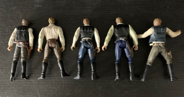 Star Wars Han Solo Different Years & Models Qty 5