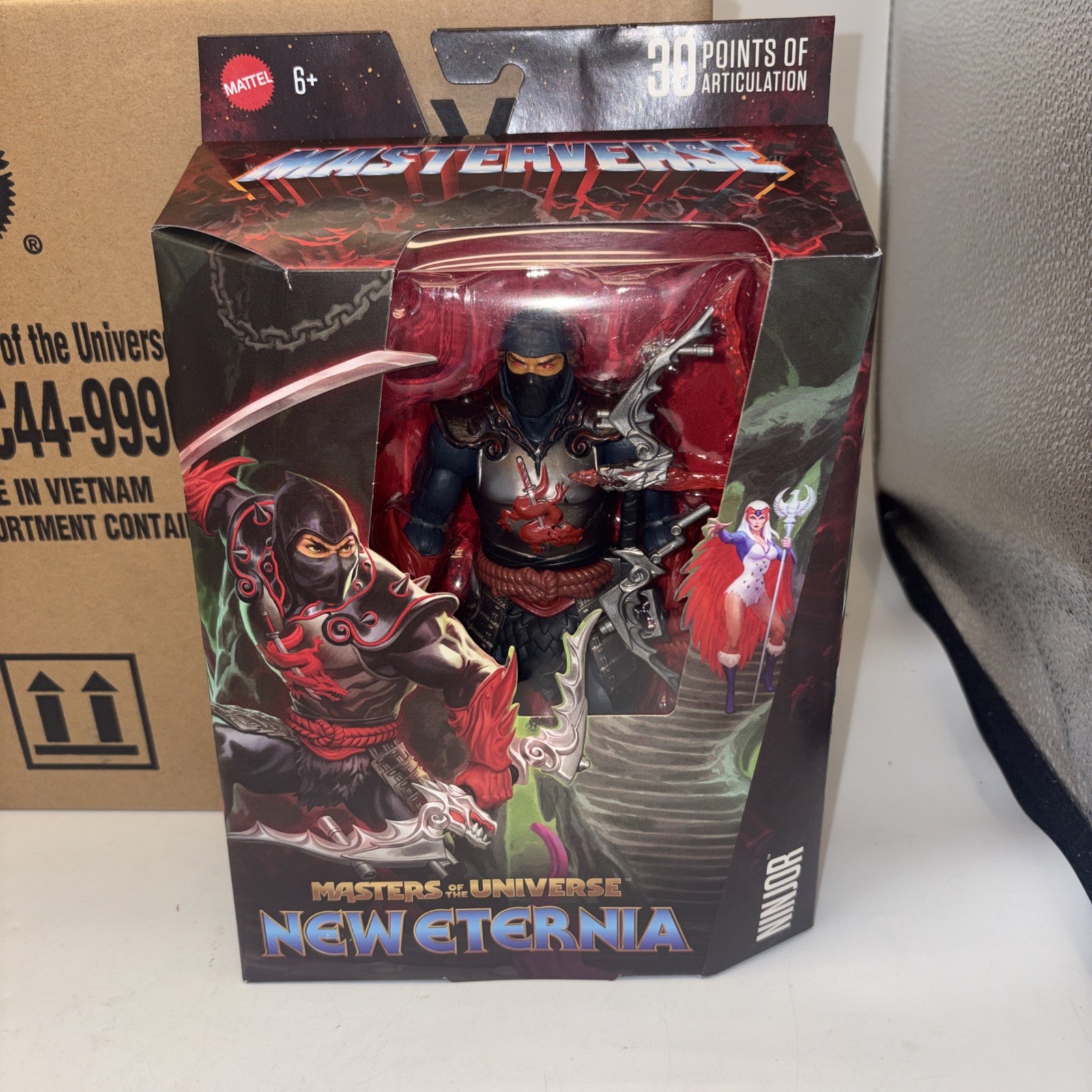 Mattel – Masters of the Universe New Eternia Ninjor Action Figure New Minty