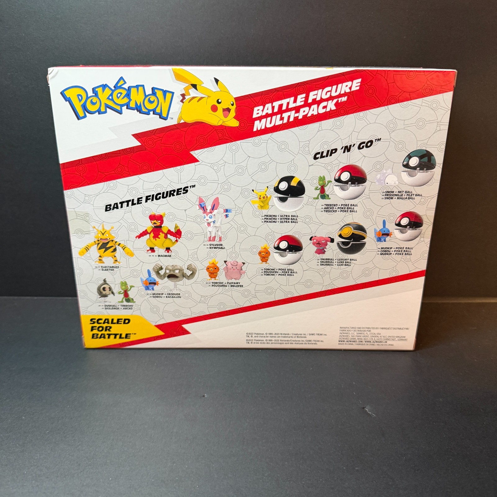 Pokemon 8 Figures Battle Ready Pack Pikachu Raichu Hawlucha NEW Jazwares 2022