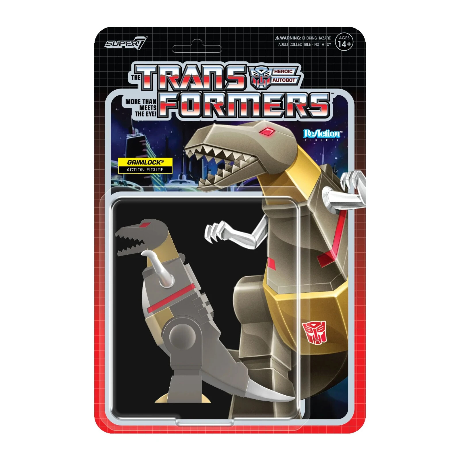 Grimlock – Metallic – Transformers – Wave 8 – ReAction – Super7 – defects