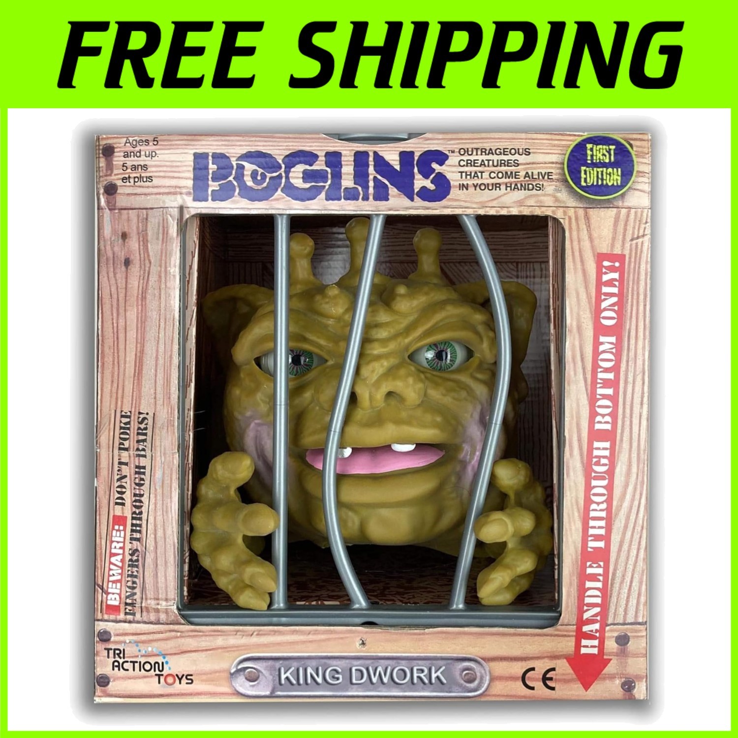Iconic King Dwork Collectible Figure with Movable Features – 80’s Retro Toy^*-