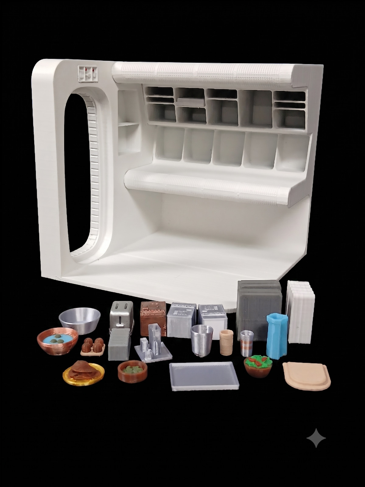 LARS HOMESTEAD 1:18 scale DIORAMA WITH ACCESSORIES for 3.75″ FIGURE STAR WARS