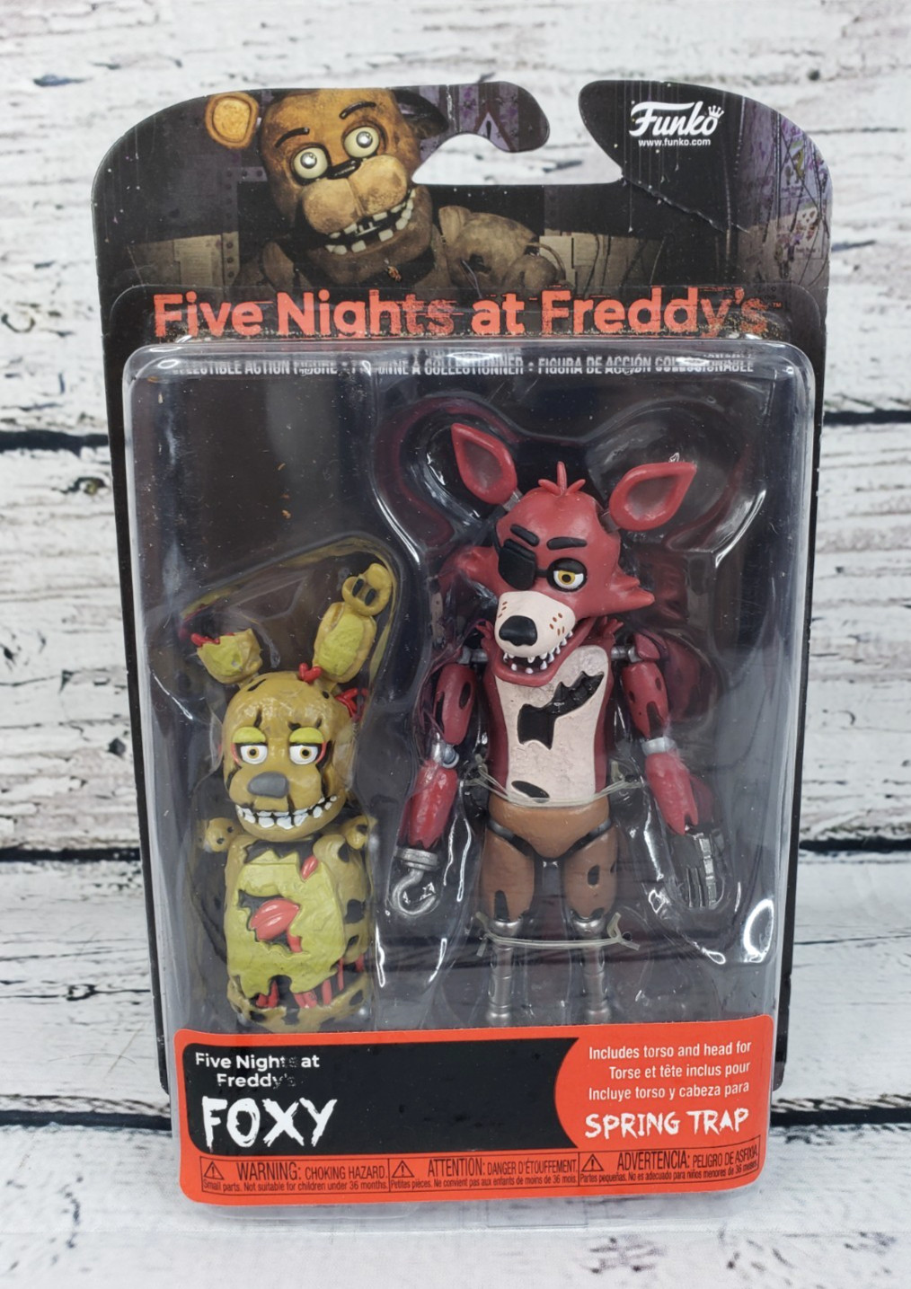 Funko Five Nights at Freddy’s Foxy Action Figure w/ Spring Trap BAF Piece – New