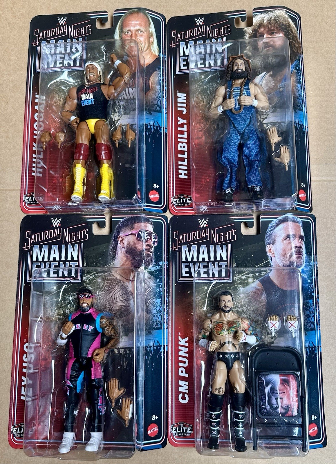 WWE Elite Saturday Nights Main Event Complete Set of 4, (Series 1) *IN HAND*