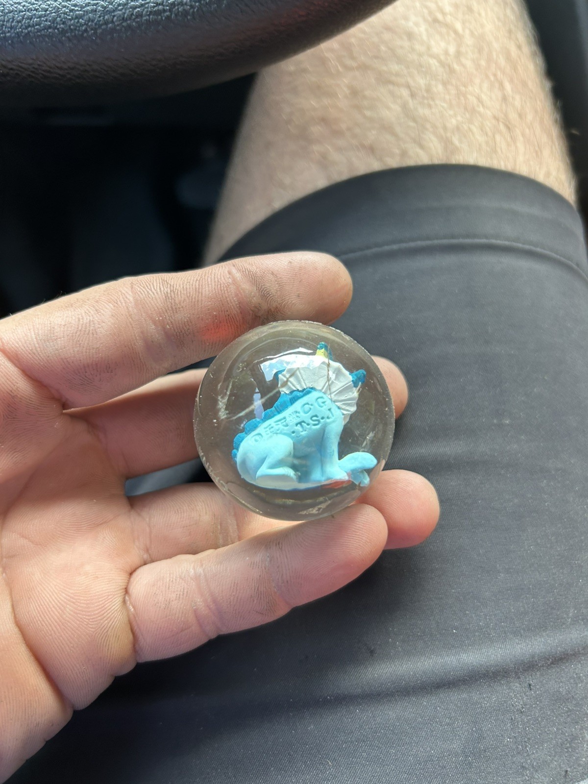 Vintage Pokemon VAPOREON Bouncy Ball Rubber Power Pokeball Figure Tomy