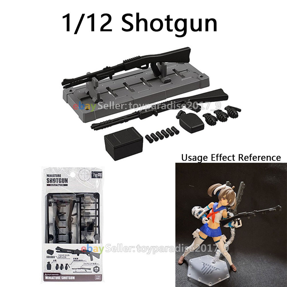 Yamada 1/12 Scale Weapon Set Model For 6″ Action Figure Dolls Figma SHF Stand
