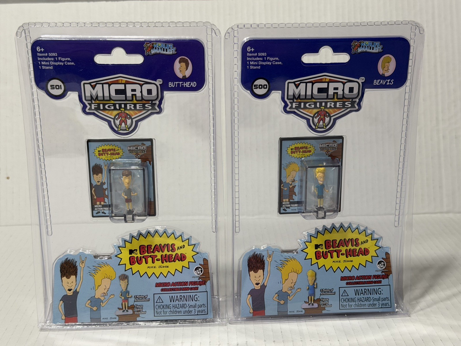 Beavis and Butt-Head Micro Figures Beavis & Butt-Head Figure Set of 2 New