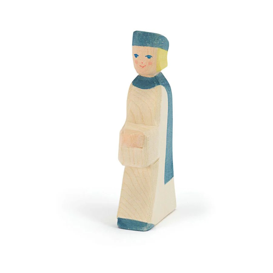 Ostheimer Carol Singers Blue Maple Wood – Handmade Wood Figure, From 3 Years