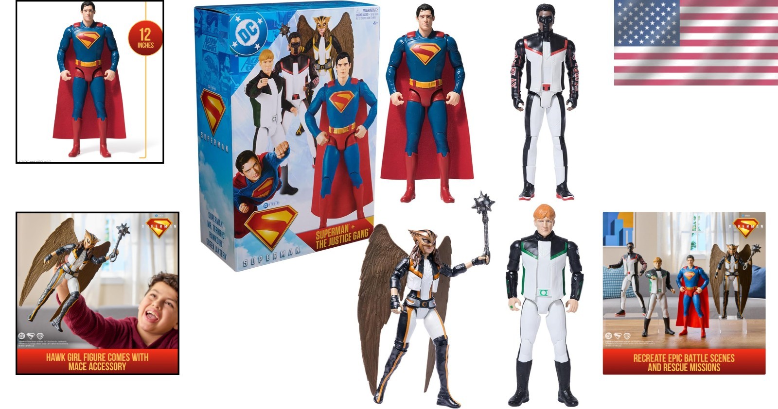 Imaginative Play Awaits! 12-Inch Superhero Action Figures – Gift Set for Kids