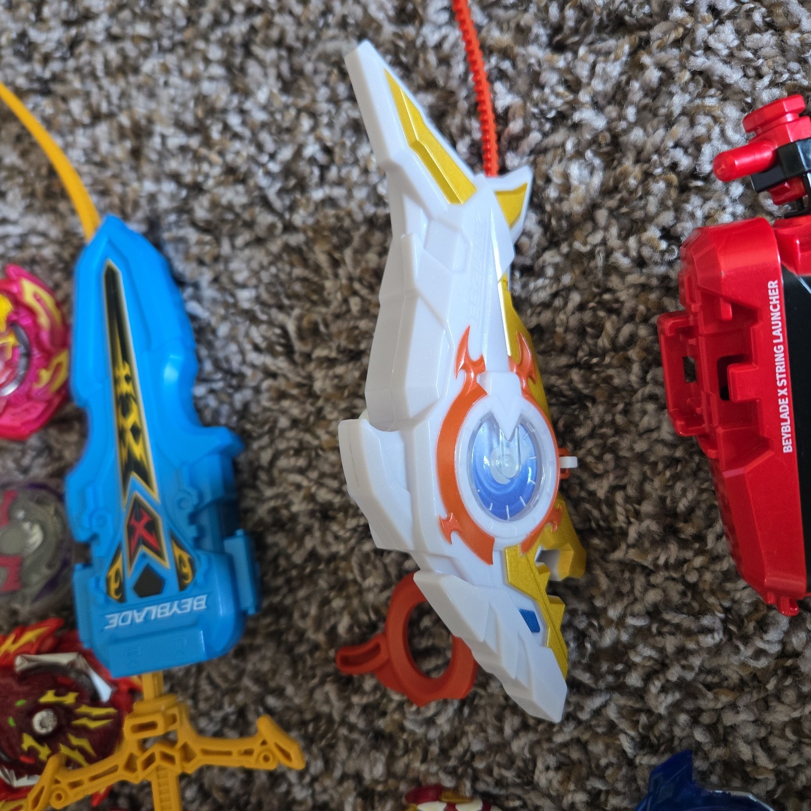 HUGE Bayblade Lot Rare With Many Pieces And Launchers –READ DESCRIPTION–