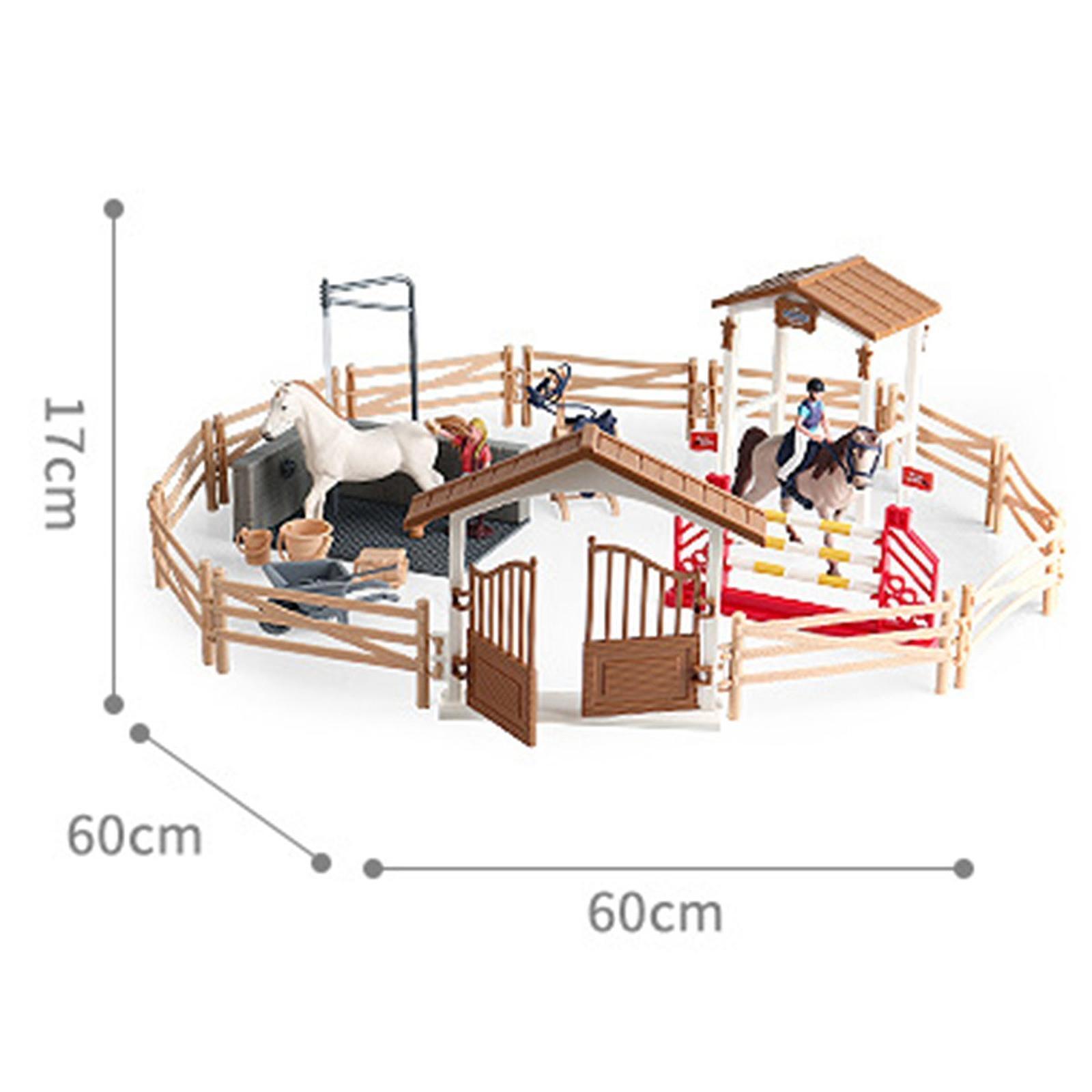 Horse Stable Playset Barn Toy for Boys Girls Ages 3 4 5 6 7 8 Years Old Kids
