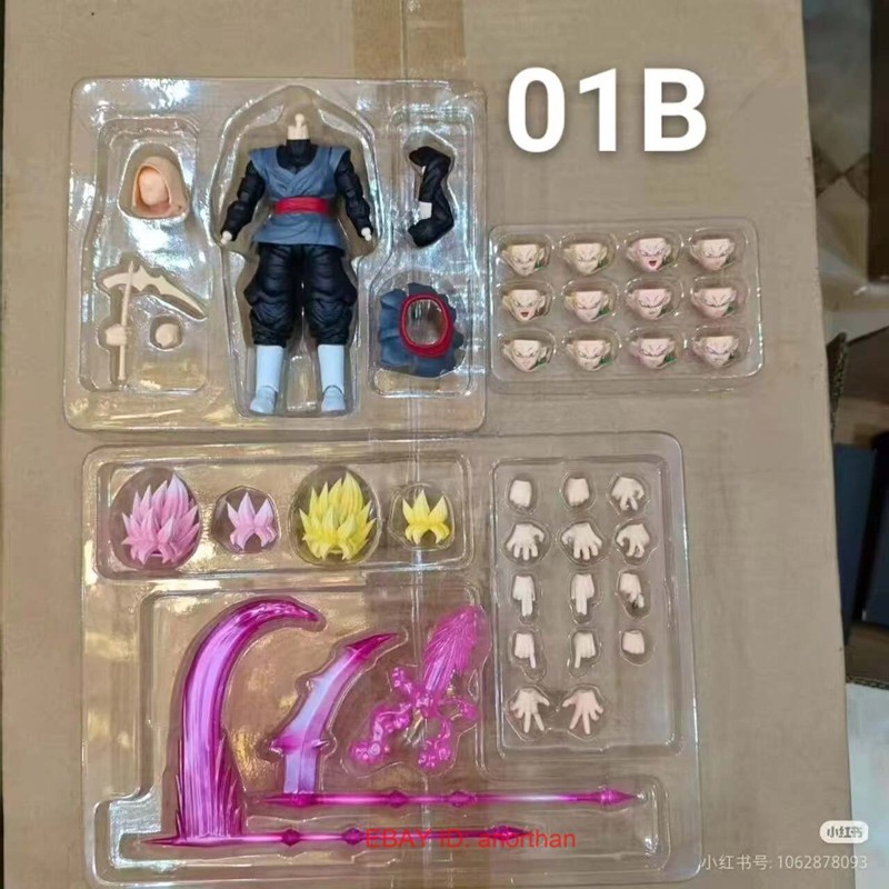 DIMENSIONIA 01B God Defier Goku Black 1/12 Scale Action Figure In Stock