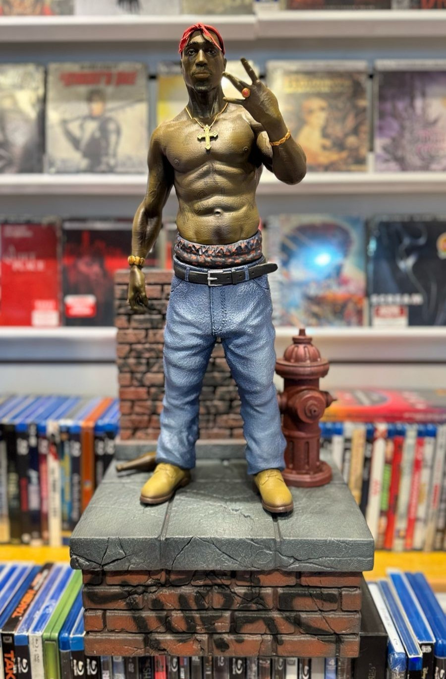 TUPAC SHAKUR FIGURE RARE Unique. Handcrafted and painted.