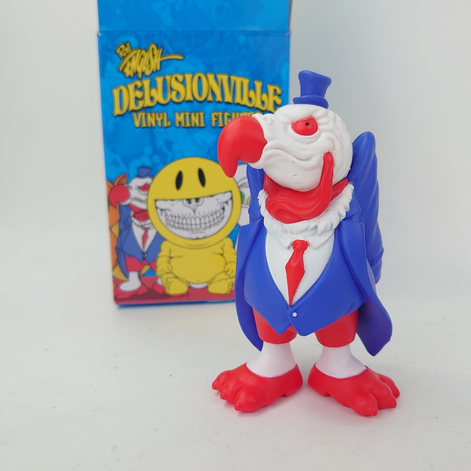 2019 Popaganda Ron English Delusionville Vinyl Figure Scarp Ard Buzzard