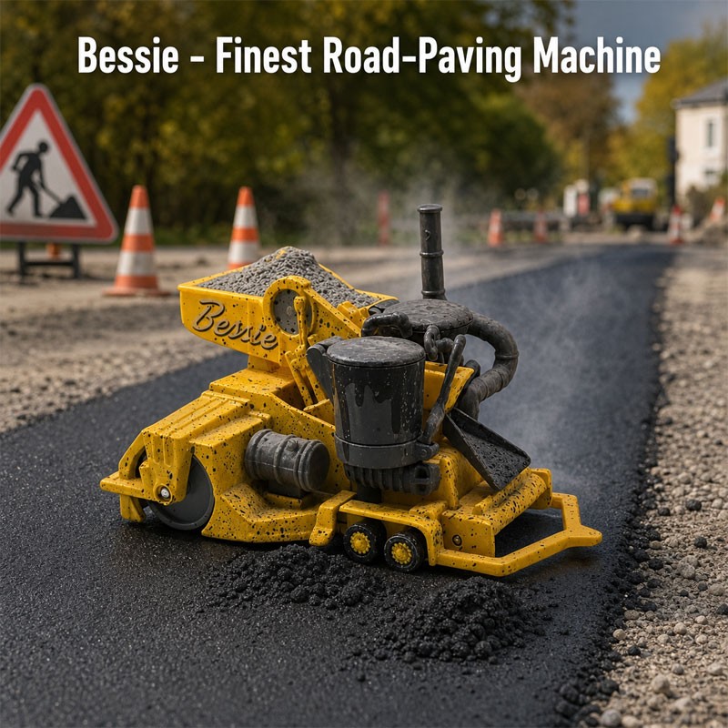 Disney Pixar Cars Radiator Springs Finest Road-Paving Machine – Bessie Diecast