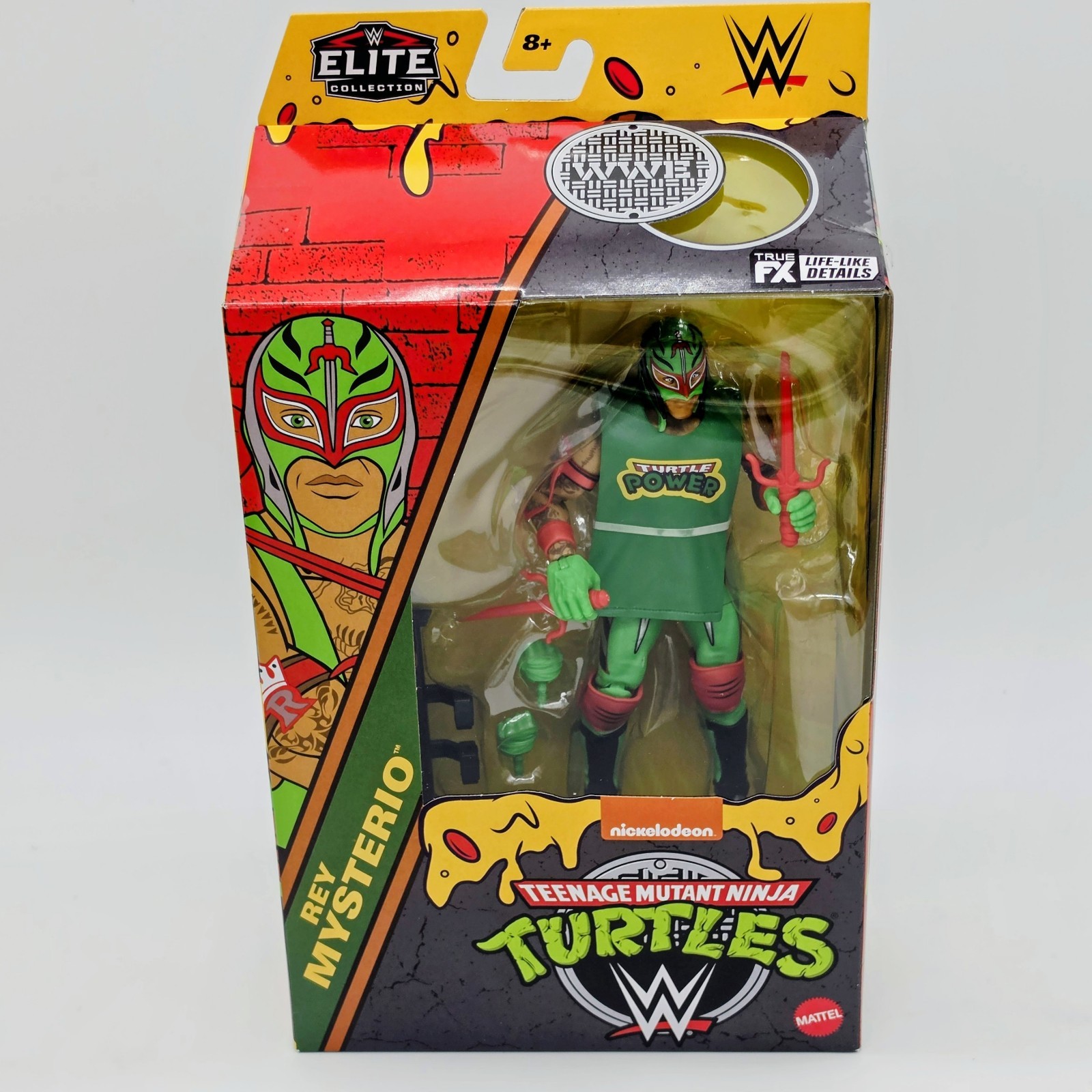 ✨NEW ✨ WWE Elite x Teenage Mutant Ninja Turtles (TMNT) Rey Mysterio as Raphael